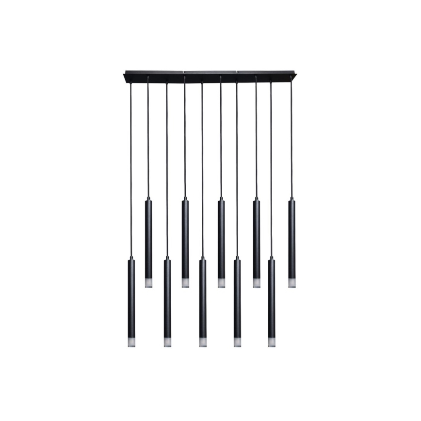 Rabalux - Lampadario a sospensione con filo 10xG9/5W/230V nero