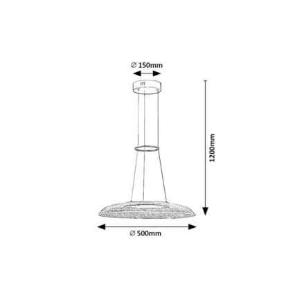 Rabalux - Lampadario LED sospeso con cavo LED/24W/230V 3000K
