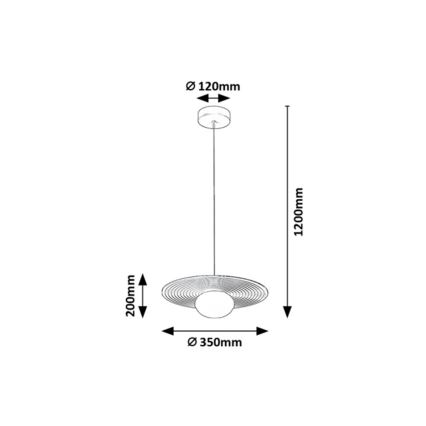 Rabalux - Lampadario a cavo 1xG9/25W/230V