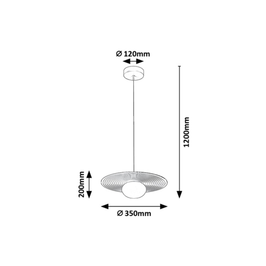 Rabalux - Lampadario a cavo 1xG9/25W/230V