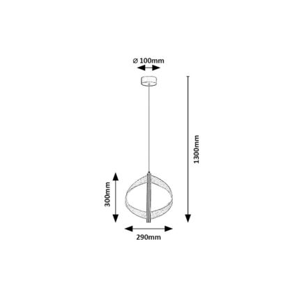Rabalux - Lampadario LED a sospensione con cavo LED/8W/230V 3000K