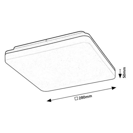 Rabalux - Plafoniera LED da bagno LED/24W/230V IP54