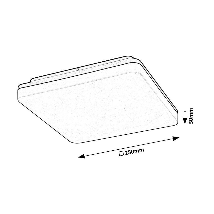 Rabalux - Plafoniera LED da bagno LED/24W/230V IP54