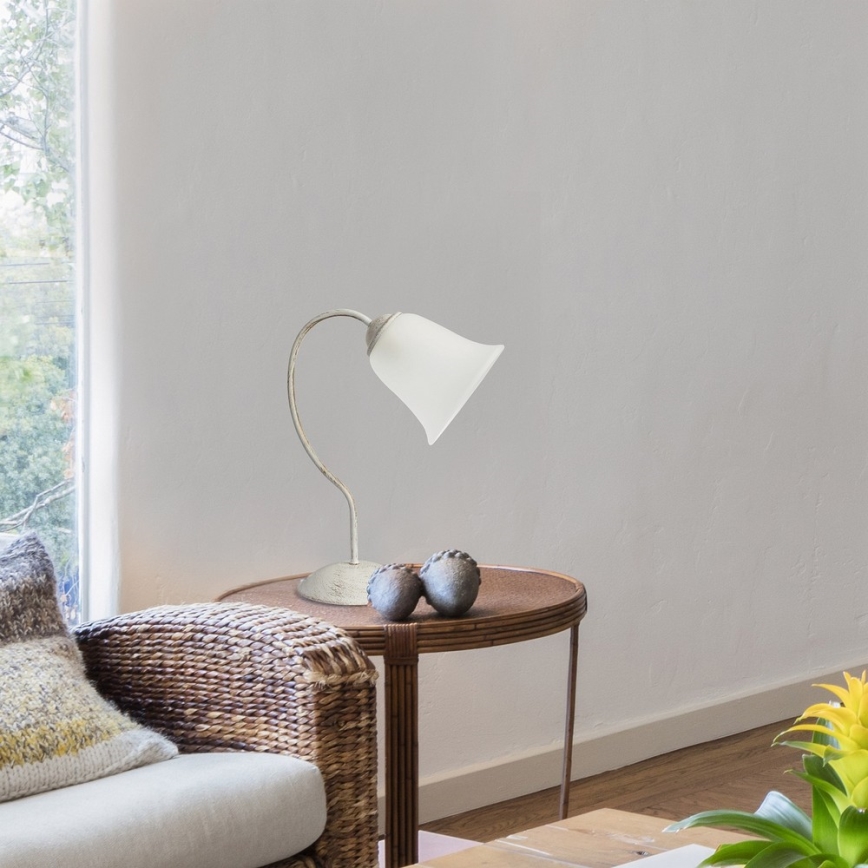 Rabalux - Lampada da tavolo 1xE27/40W/230V bianco