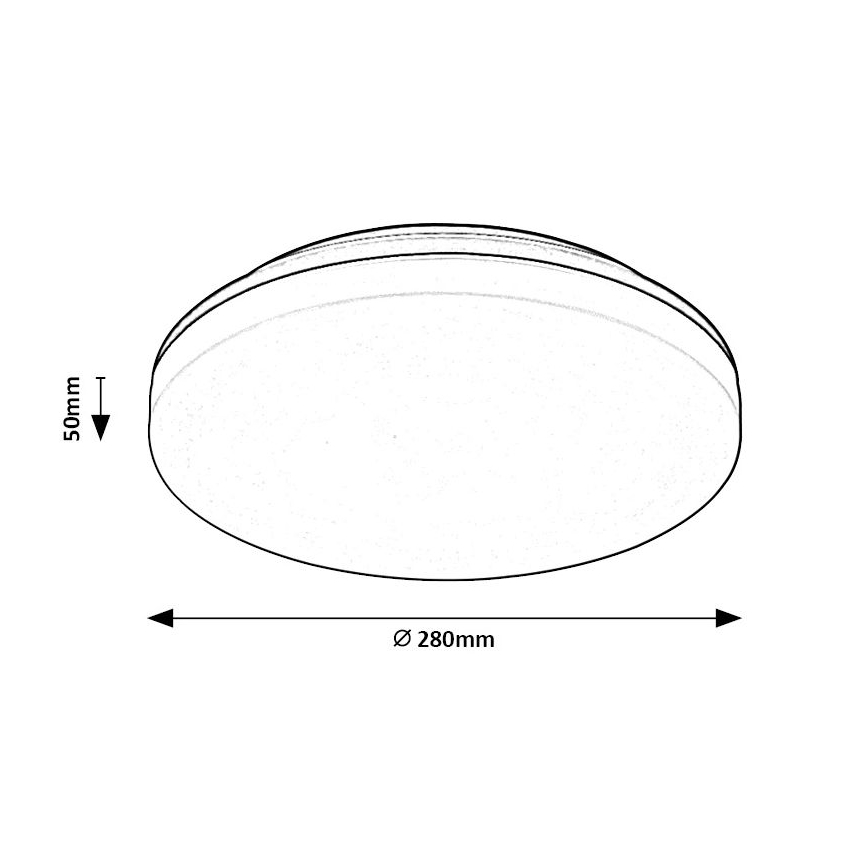 Rabalux - Lampada da soffitto LED per bagno LED/24W/230V IP54
