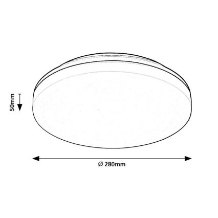 Rabalux - Plafoniera LED da bagno LED/24W/230V IP54