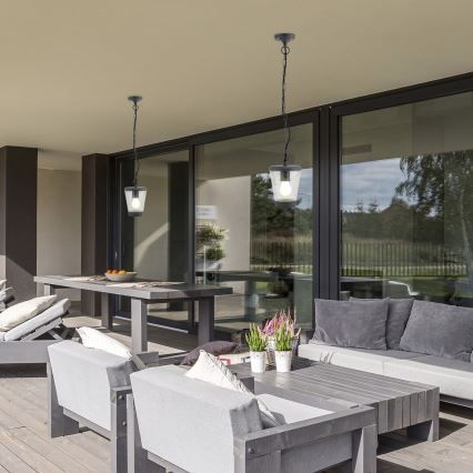 Rabalux - Lampadario da esterno a catena 1xE27/40W/230V IP44