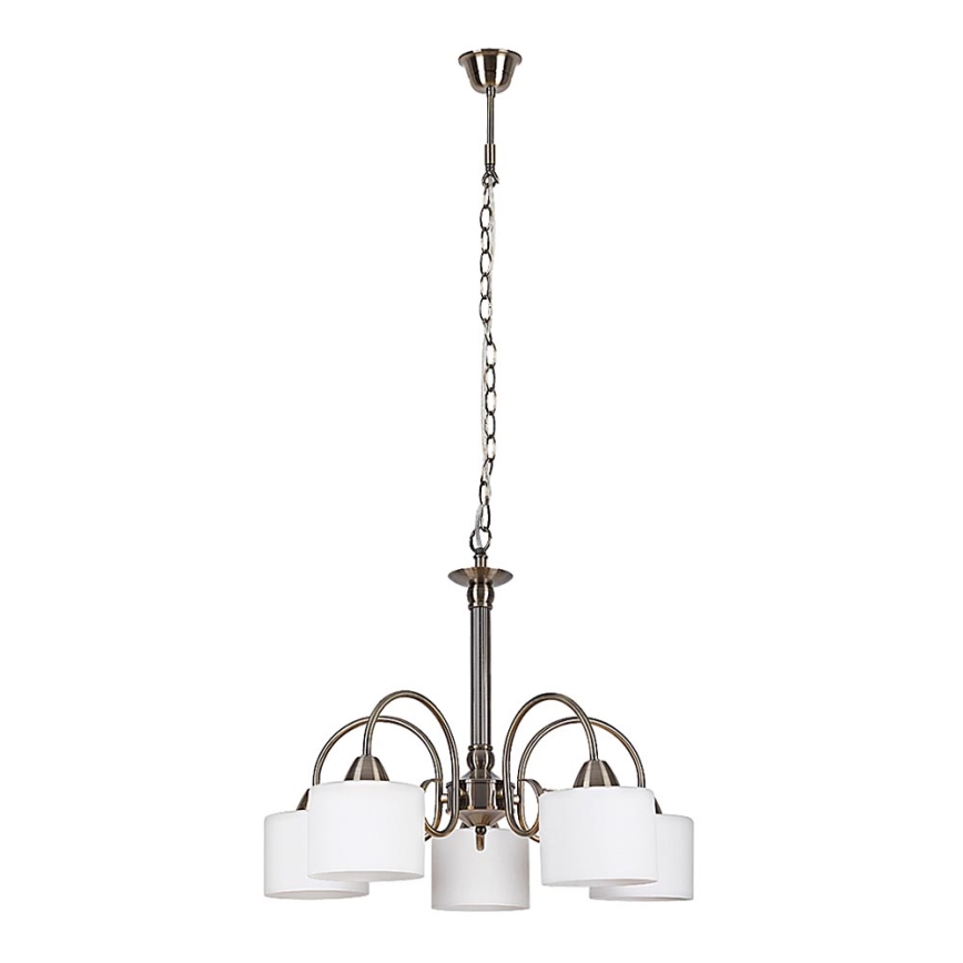 Rabalux 7276 - Lampadario EDITH 5xE27/60W/230V bronzo