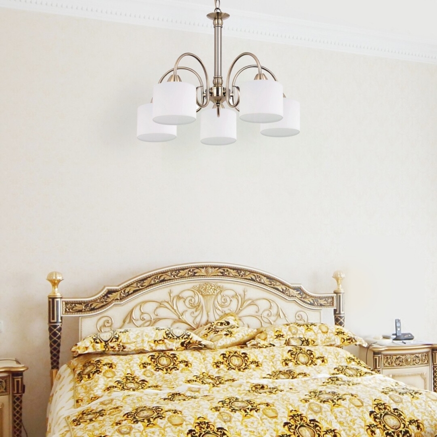 Rabalux 7276 - Lampadario EDITH 5xE27/60W/230V bronzo