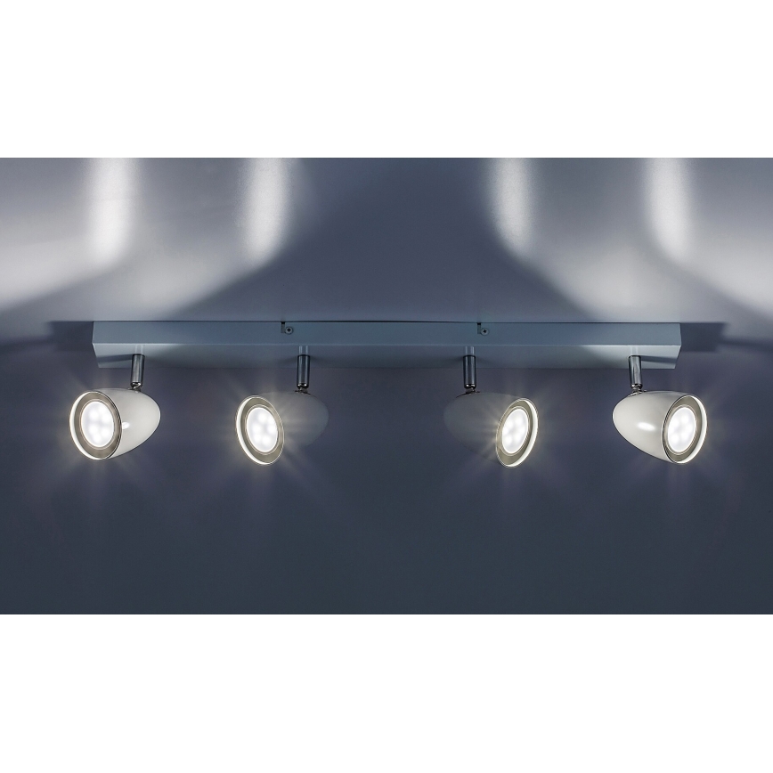 Rabalux - Faretto 4xGU10/5W/230V bianco