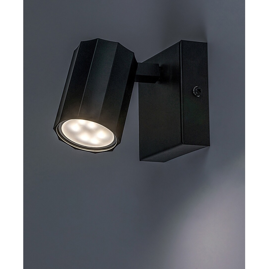 Rabalux - Faretto da parete 1xGU10/5W/230V nero