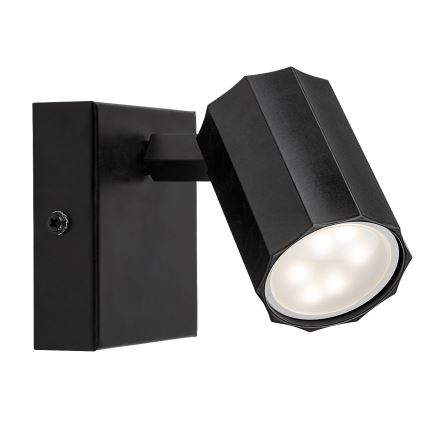 Rabalux - Faretto da parete 1xGU10/5W/230V nero