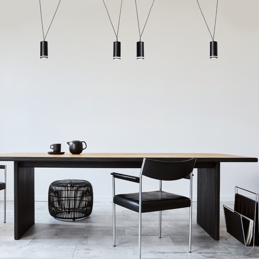 Rabalux - Lampadario a sospensione con filo 4xGU10/5W/230V ragno