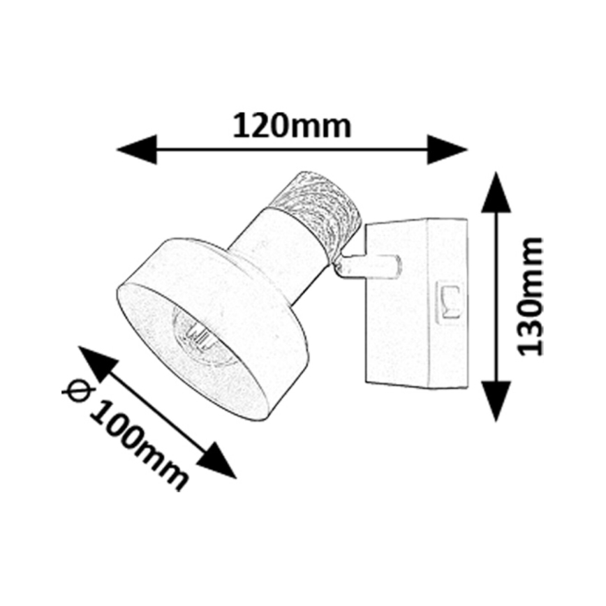 Rabalux - Faretto da parete 1xE14/15W/230V