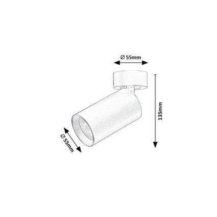 Rabalux - Faretto 1xGU10/7W/230V bianco