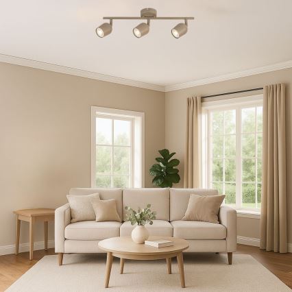 Rabalux - Faretto 3xGU10/15W/230V beige