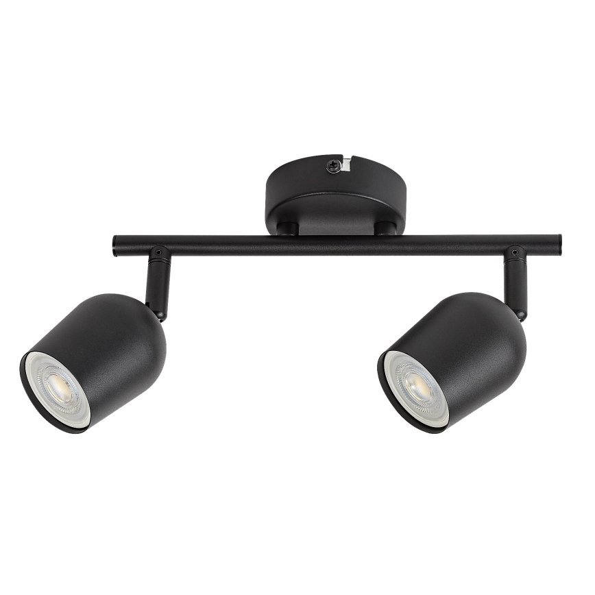 Rabalux - Faretto orientabile 2xGU10/15W/230V nero