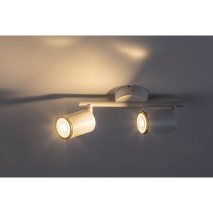 Rabalux - Faretto 2xGU10/15W/230V bianco