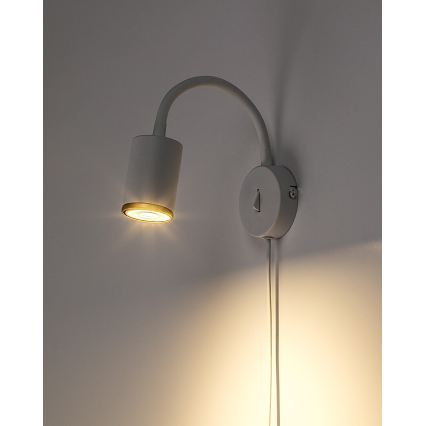 Rabalux - Faretto da parete 1xGU10/15W/230V bianco