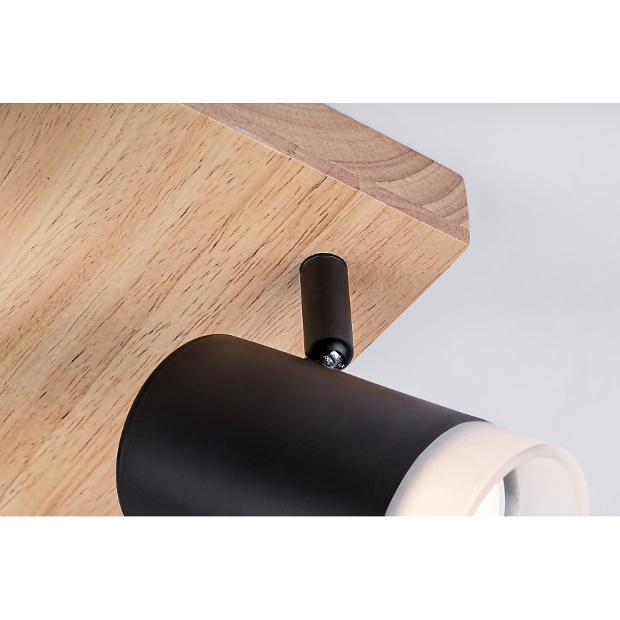 Rabalux - Faretto da binario 4xGU10/5W/230V quercia