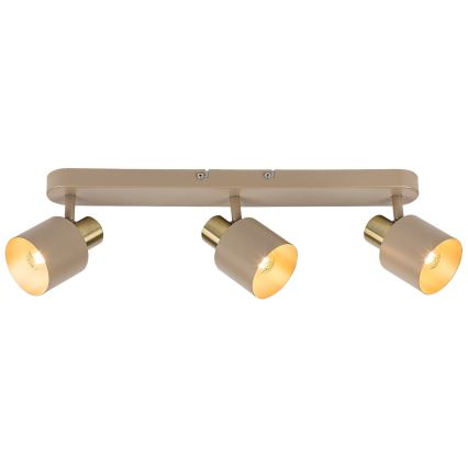 Rabalux - Faretto a 3 luci 3xE14/10W/230V beige