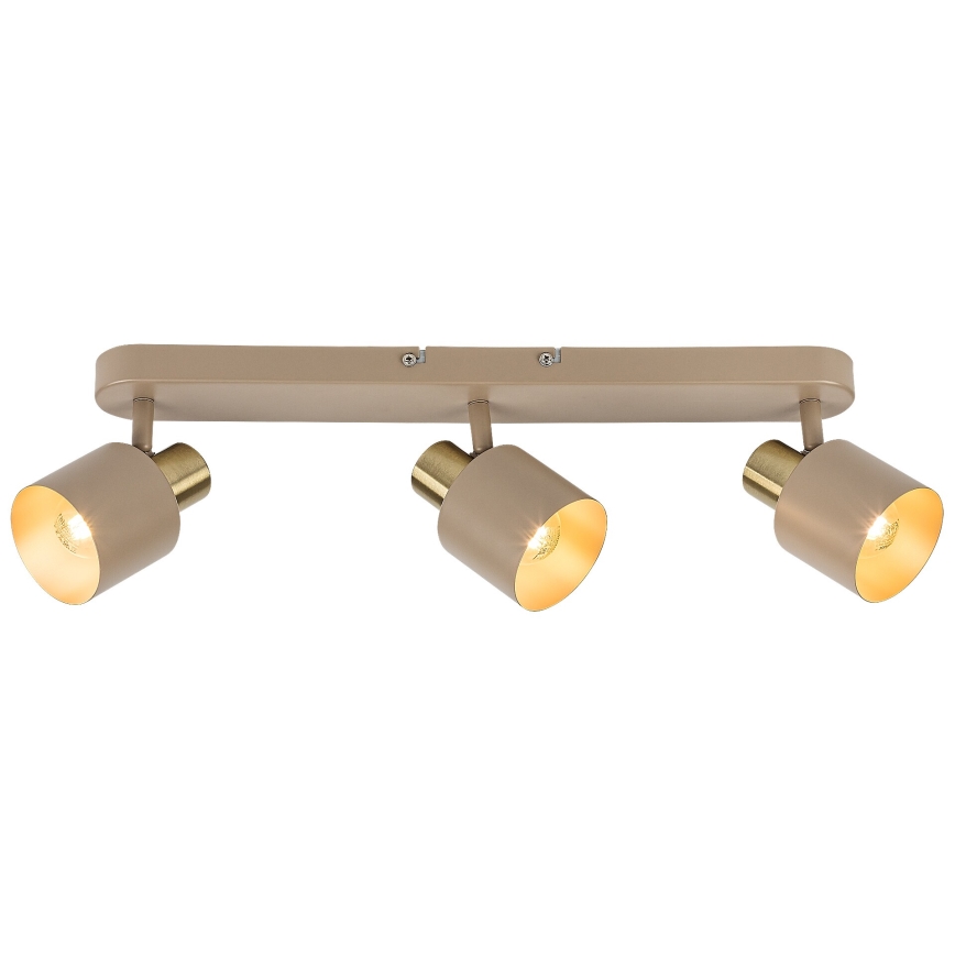 Rabalux - Faretto a 3 luci 3xE14/10W/230V beige