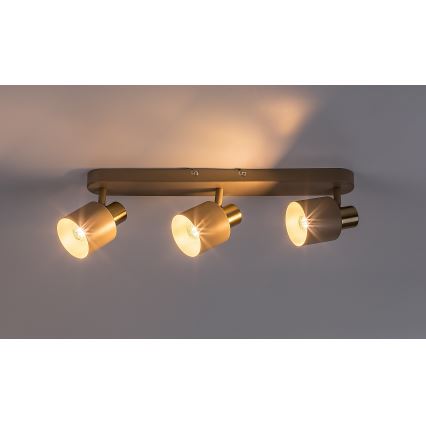 Rabalux - Faretto a 3 luci 3xE14/10W/230V beige
