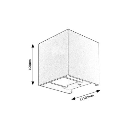 Rabalux - Applique da esterno 1xG9/42W/230V IP54 nero