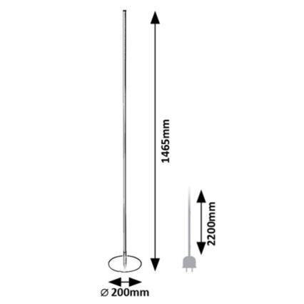 Rabalux - Lampada da terra LED LED/18W/230V 3000K