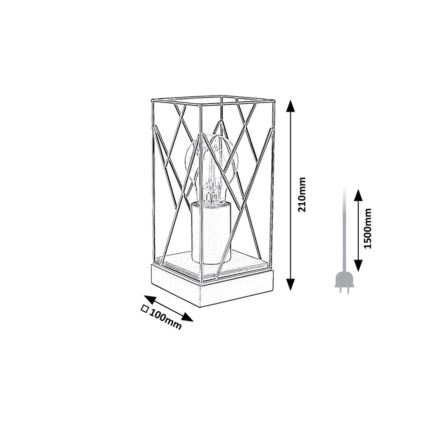 Rabalux - Lampada da tavolo 1xE27/40W/230V