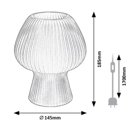 Rabalux - Lampada da tavolo 1xE14/60W/230V bianco