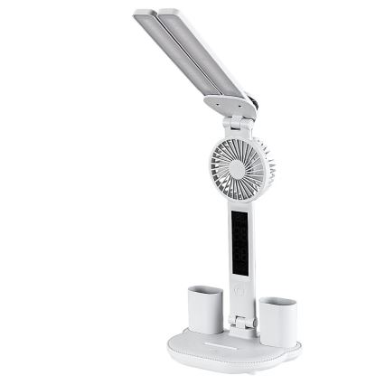 Rabalux - Lampada da tavolo LED dimmerabile con ventilatore e display LED/7W/5V 3000/4000/6500K