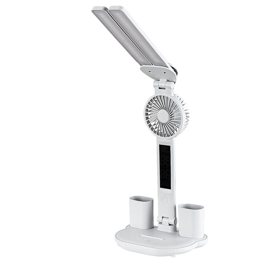 Rabalux - Lampada da tavolo LED dimmerabile con ventilatore e display LED/7W/5V 3000/4000/6500K