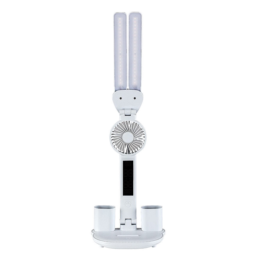 Rabalux - Lampada da tavolo LED dimmerabile con ventilatore e display LED/7W/5V 3000/4000/6500K