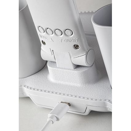Rabalux - Lampada da tavolo LED dimmerabile con ventilatore e display LED/7W/5V 3000/4000/6500K