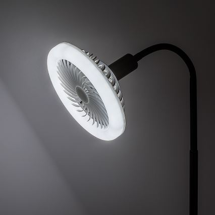 Rabalux - Lampada da terra LED dimmerabile con ventilatore 1xE27/16W/230V 3000-6500K