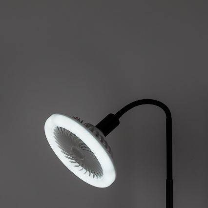 Rabalux - Lampada da terra LED dimmerabile con ventilatore 1xE27/16W/230V 3000-6500K + telecomando