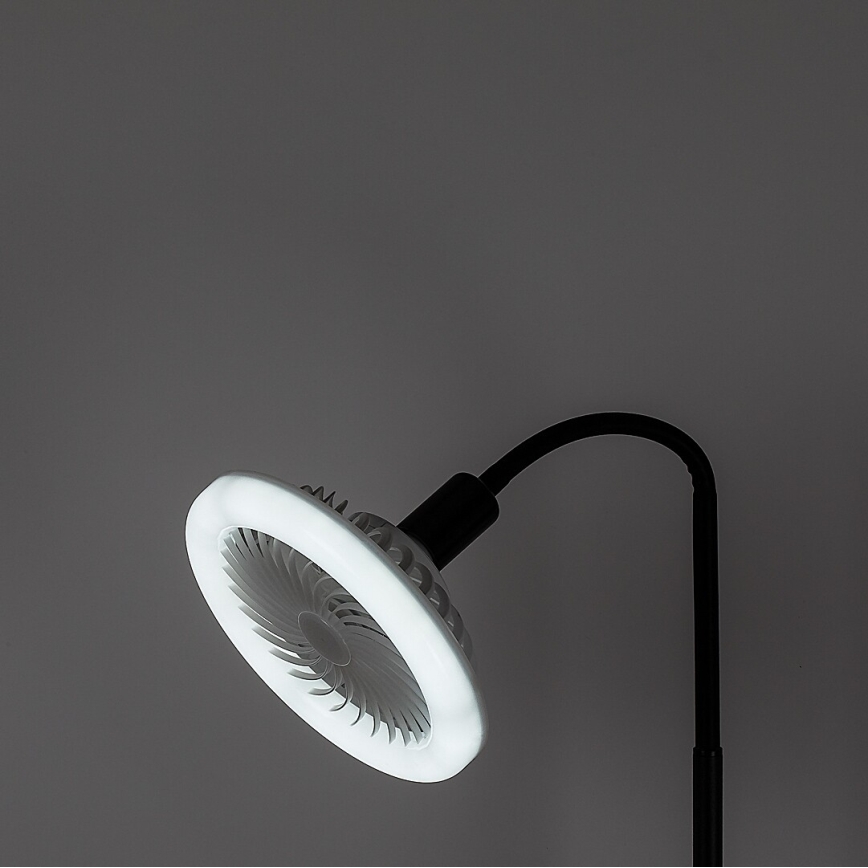 Rabalux - Lampada da terra LED dimmerabile con ventilatore 1xE27/16W/230V 3000-6500K + telecomando