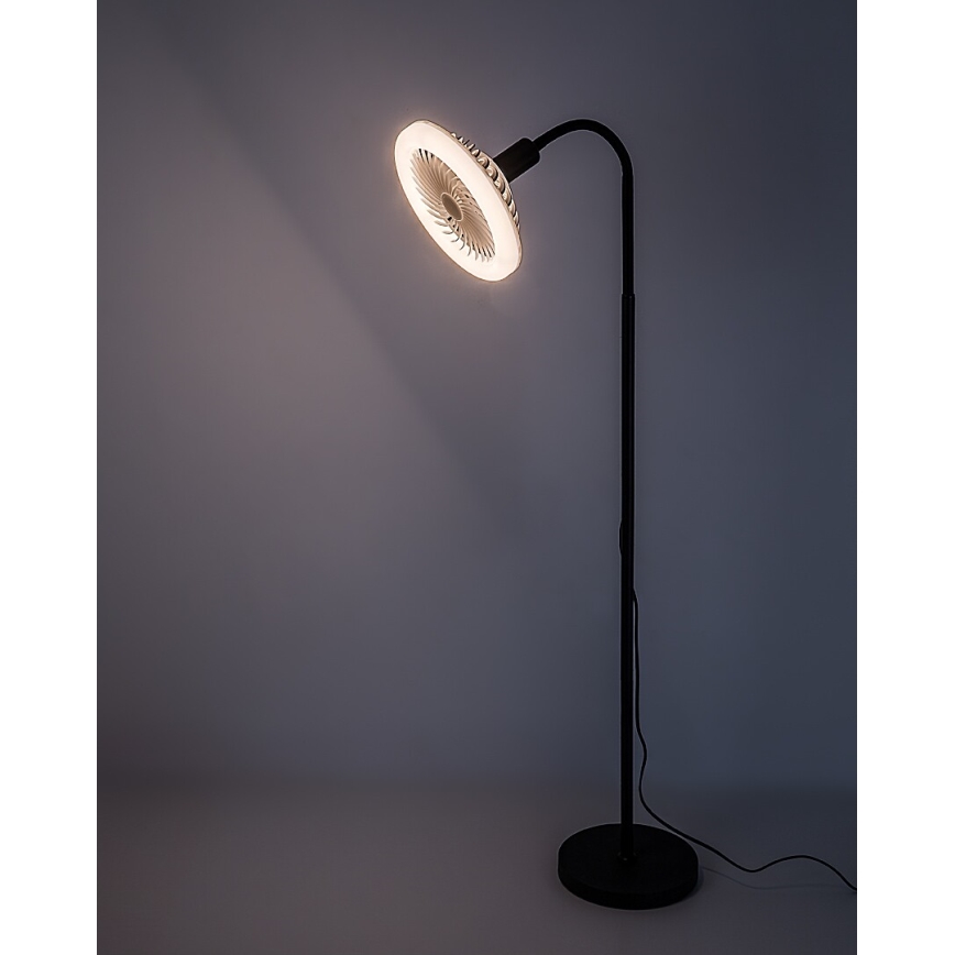 Rabalux - Lampada da terra LED dimmerabile con ventilatore 1xE27/16W/230V 3000-6500K + telecomando