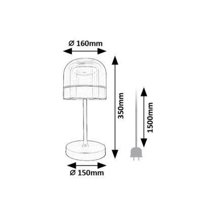Rabalux - Lampada da tavolo LED dimmerabile LED/13W/230V 3000/4000/6000K