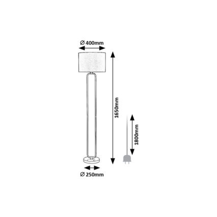 Rabalux - Lampada con piedistallo 1xE27/60W/230V