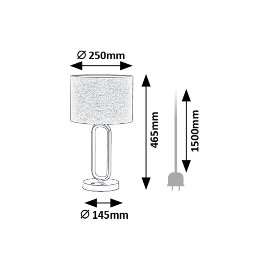 Rabalux - Lampada da tavolo LED 1xE27/60W/230V + LED/8W