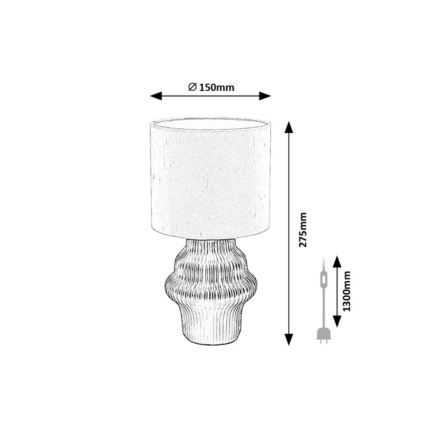 Rabalux - Lampada da tavolo 1xE14/40W/230V verde