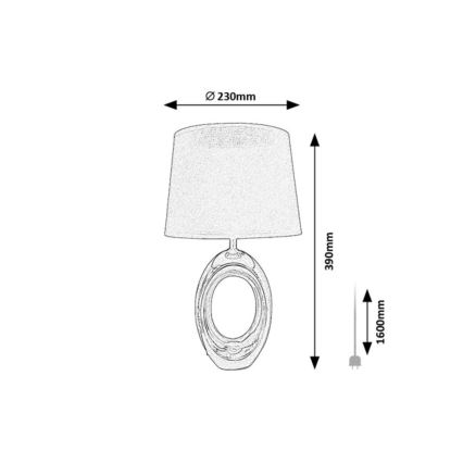 Rabalux - Lampada da tavolo 1xE14/25W/230V