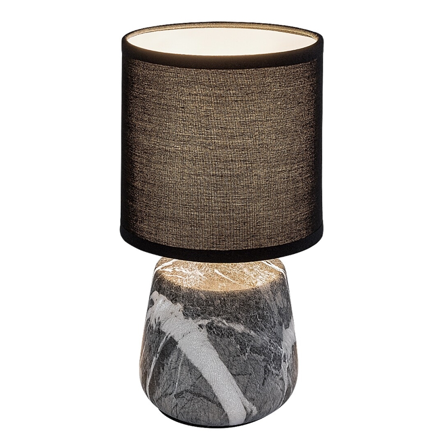 Rabalux - Lampada da tavolo 1xE14/40W/230V nero/effetto marmo