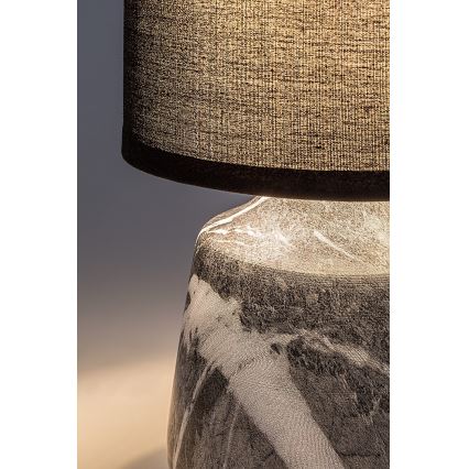 Rabalux - Lampada da tavolo 1xE14/40W/230V nero/effetto marmo