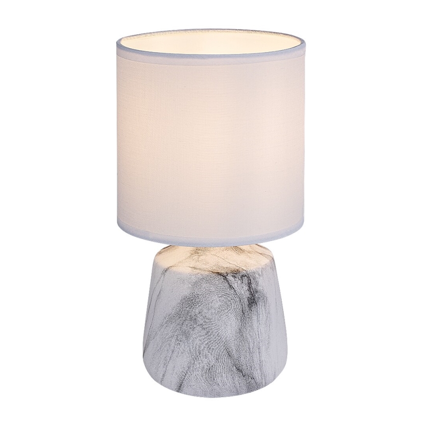 Rabalux - Lampada da tavolo 1xE14/40W/230V bianca/effetto marmo