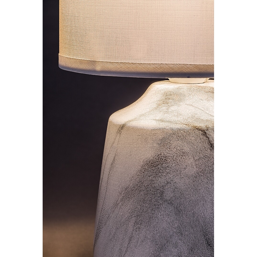 Rabalux - Lampada da tavolo 1xE14/40W/230V bianca/effetto marmo