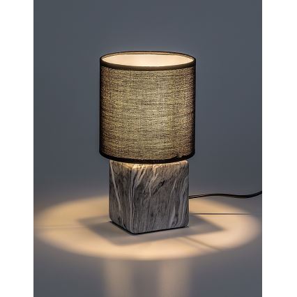 Rabalux - Lampada da tavolo 1xE14/40W/230V nera/effetto marmo