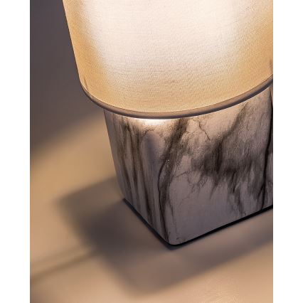 Rabalux - Lampada da tavolo 1xE14/40W/230V bianco/effetto marmo